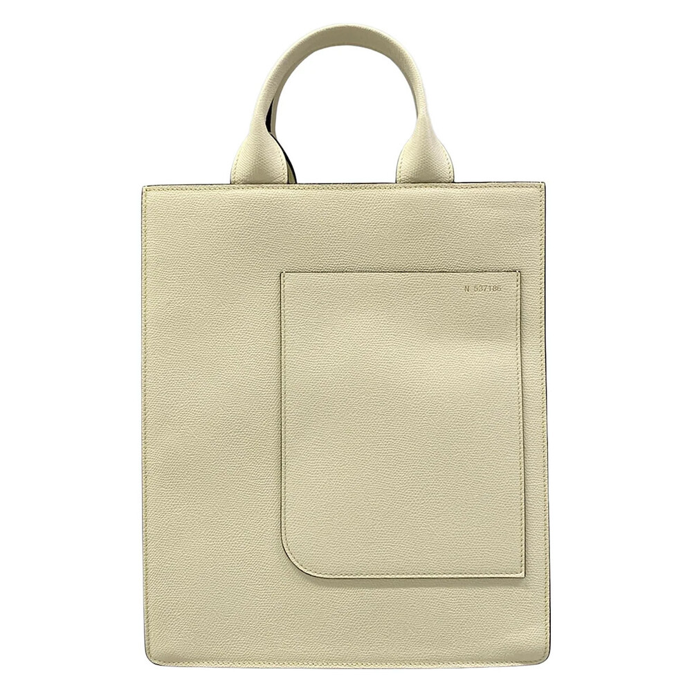 Valextra Boxy Small Cream Leather #349931V18B